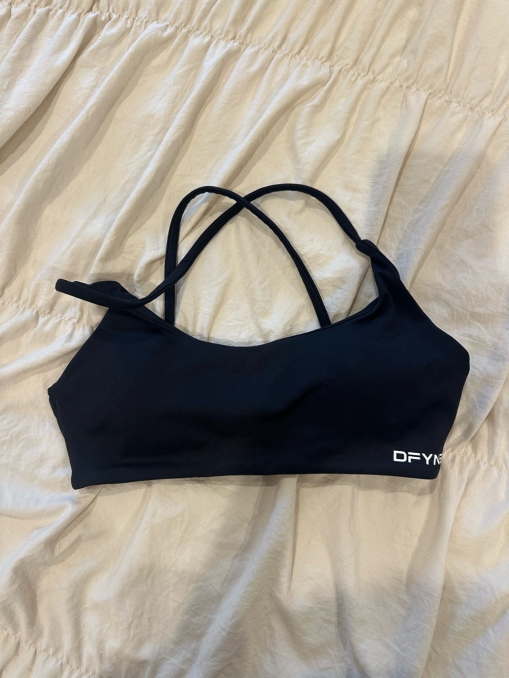 DFYNE Dynamic Twist Back Black Bra